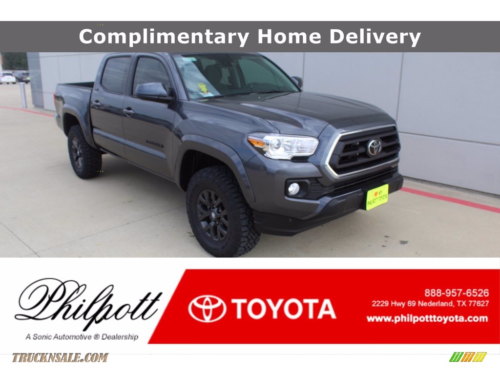 2021 Tacoma SR5 Double Cab - Magnetic Gray Metallic / Cement photo #1