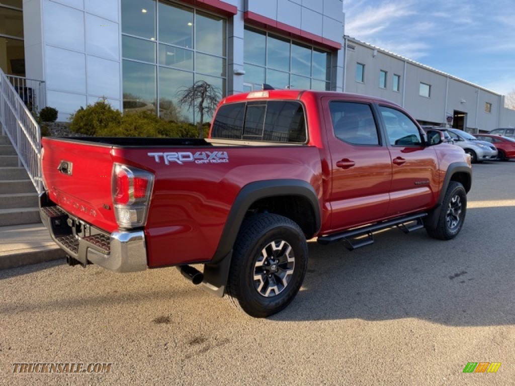 2021 Tacoma TRD Off Road Double Cab 4x4 - Barcelona Red Metallic / TRD Cement/Black photo #13