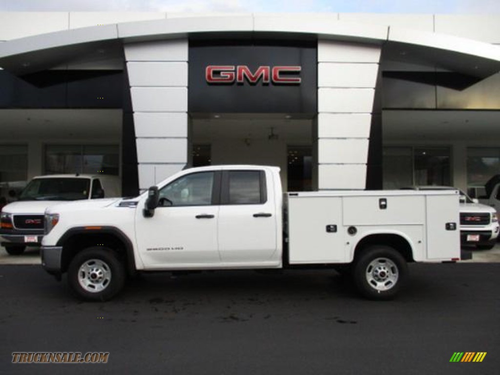 2020 Sierra 2500HD Double Cab 4WD Chassis Utility Truck - Summit White / Jet Black photo #2
