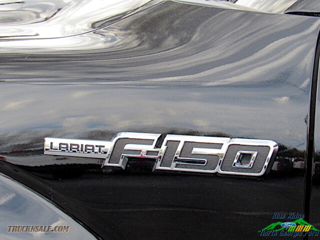 2014 F150 Lariat SuperCrew - Tuxedo Black / Steel Grey photo #30