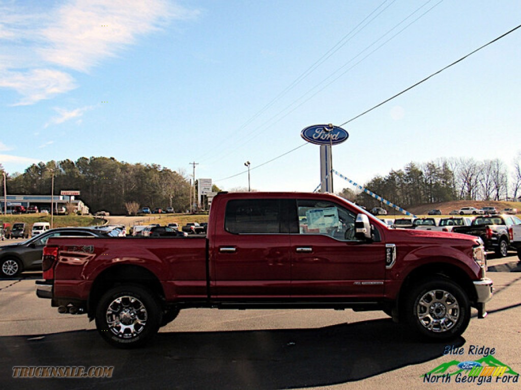 2020 F250 Super Duty King Ranch Crew Cab 4x4 - Rapid Red / Kingsville Antique/Java photo #6