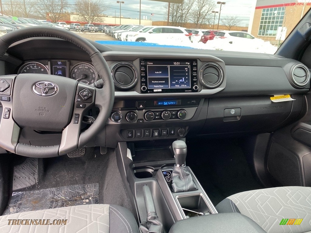 2021 Tacoma TRD Sport Double Cab 4x4 - Voodoo Blue / TRD Cement/Black photo #4