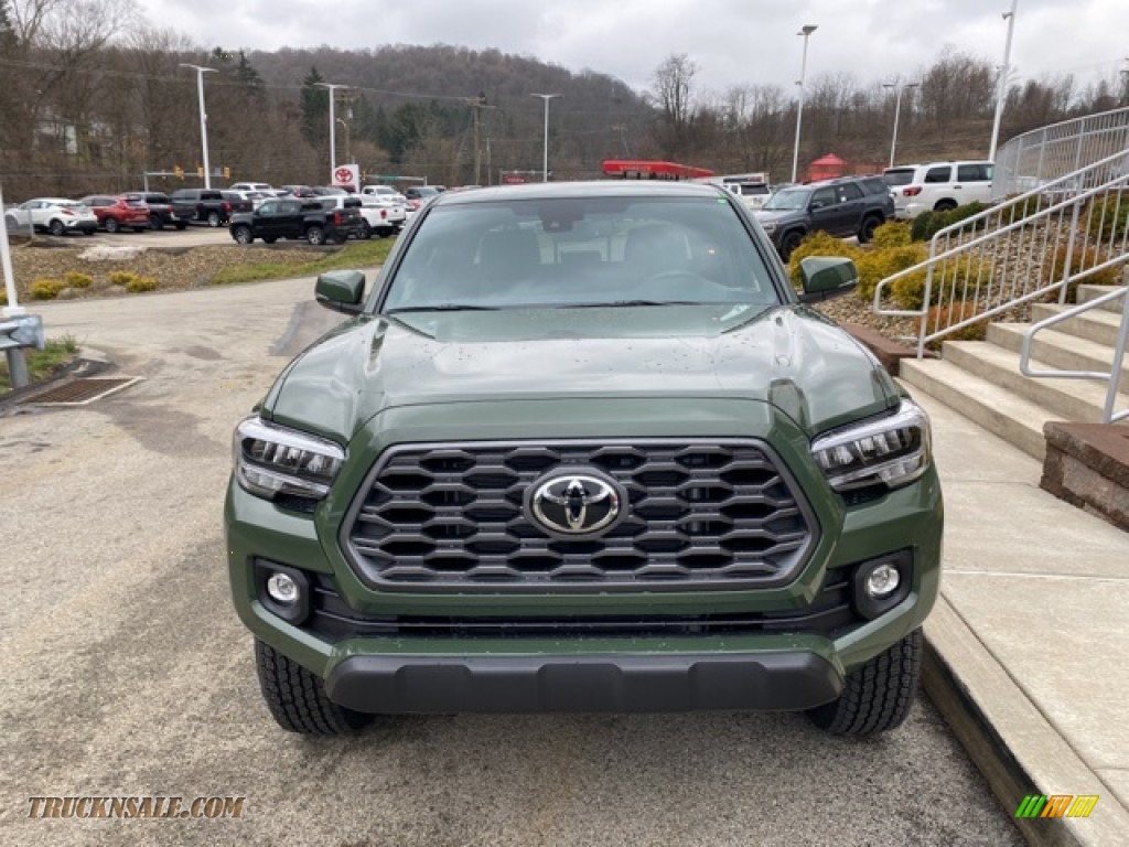 2021 Tacoma TRD Off Road Double Cab 4x4 - Army Green / TRD Cement/Black photo #11