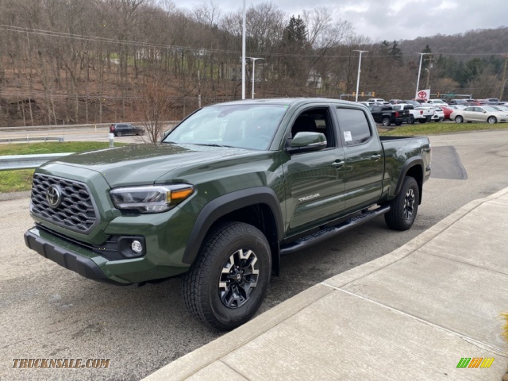 2021 Tacoma TRD Off Road Double Cab 4x4 - Army Green / TRD Cement/Black photo #12