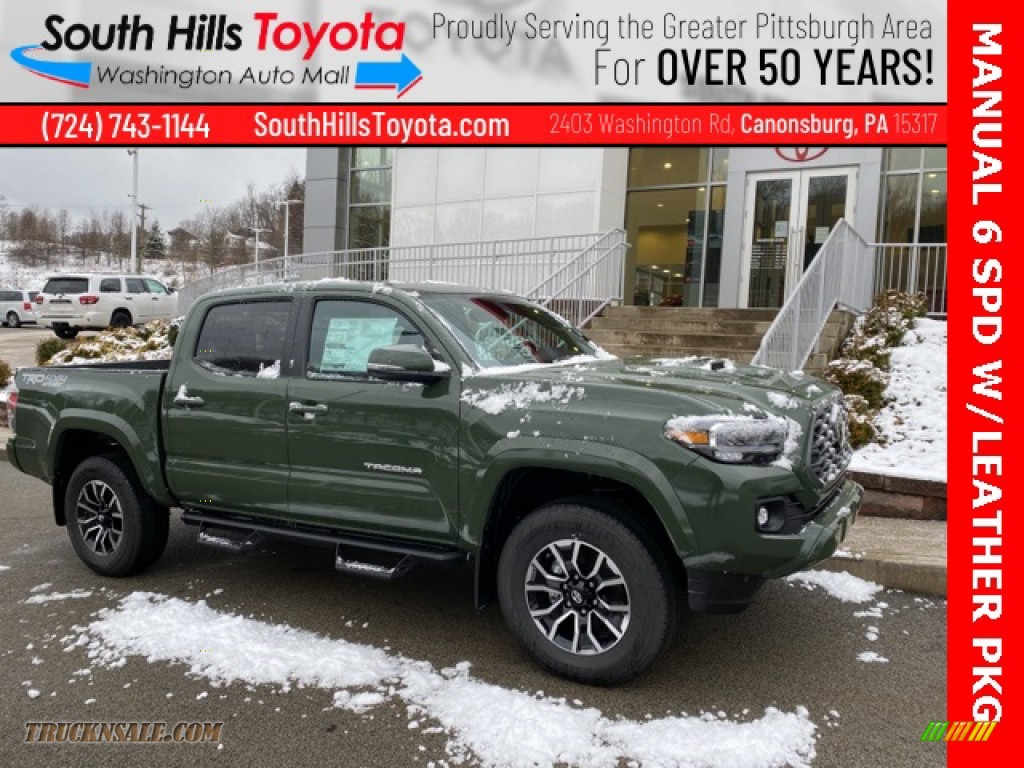 Army Green / Black Toyota Tacoma TRD Sport Double Cab 4x4