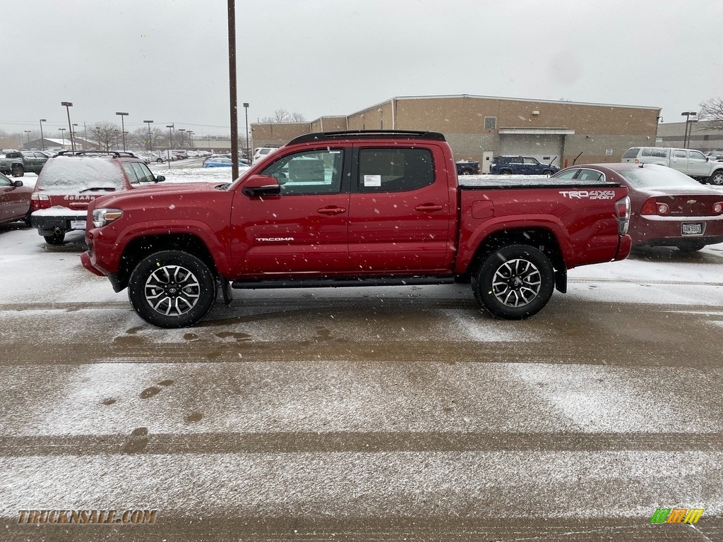 2021 Tacoma TRD Sport Double Cab 4x4 - Barcelona Red Metallic / TRD Cement/Black photo #1