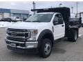 Ford F550 Super Duty XL Crew Cab Chassis Dump Truck Oxford White photo #2