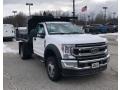 Ford F550 Super Duty XL Crew Cab Chassis Dump Truck Oxford White photo #3