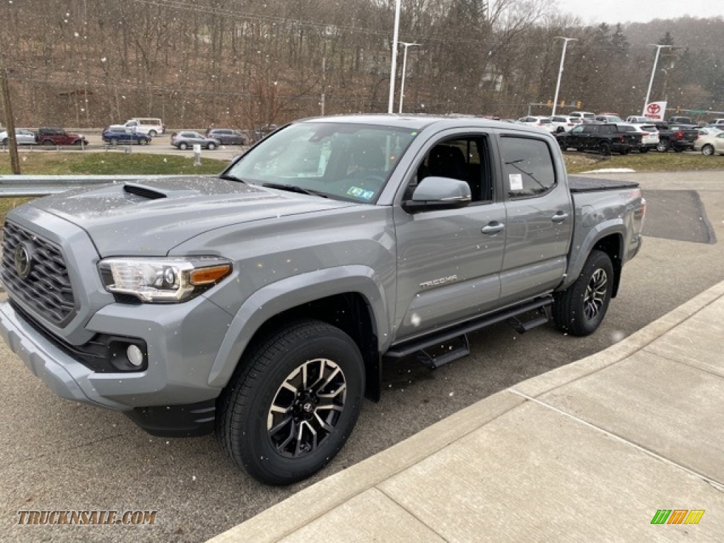 2021 Tacoma TRD Sport Double Cab 4x4 - Cement / TRD Cement/Black photo #12