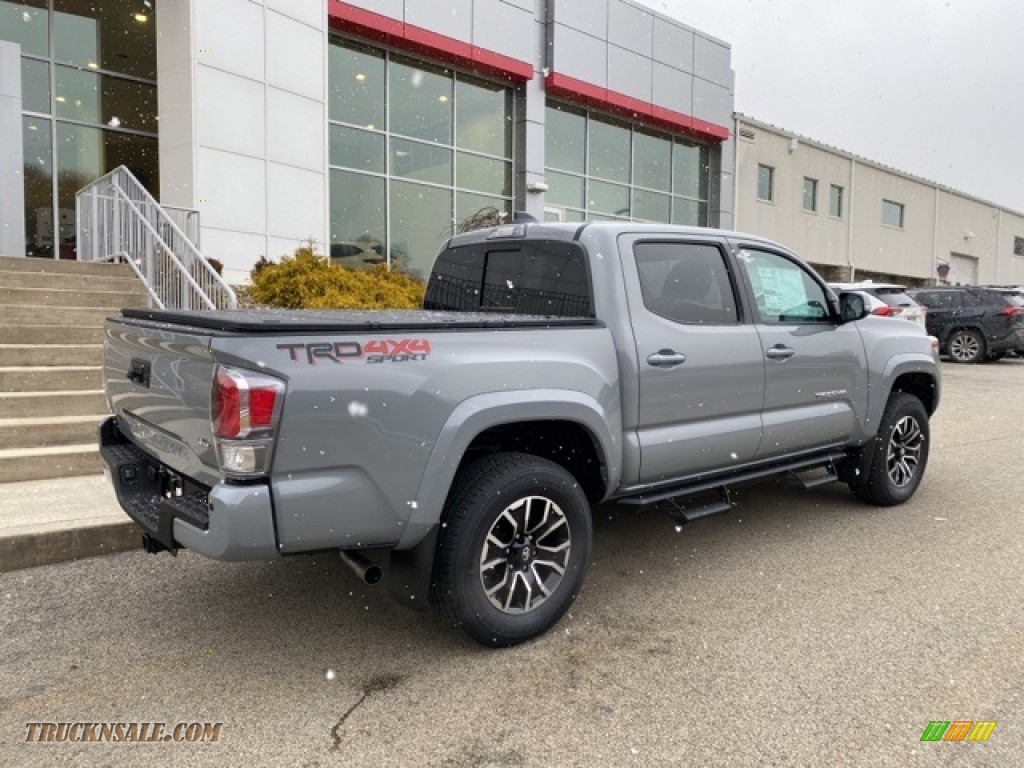 2021 Tacoma TRD Sport Double Cab 4x4 - Cement / TRD Cement/Black photo #13