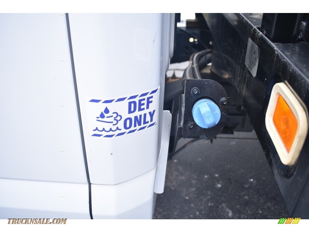 2019 F550 Super Duty XL Crew Cab 4x4 Stake Truck - White / Earth Gray photo #16