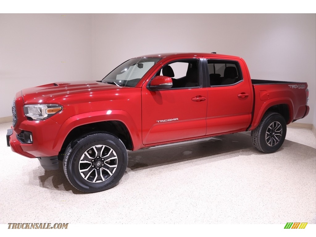 2020 Tacoma TRD Sport Double Cab 4x4 - Barcelona Red Metallic / TRD Cement/Black photo #3