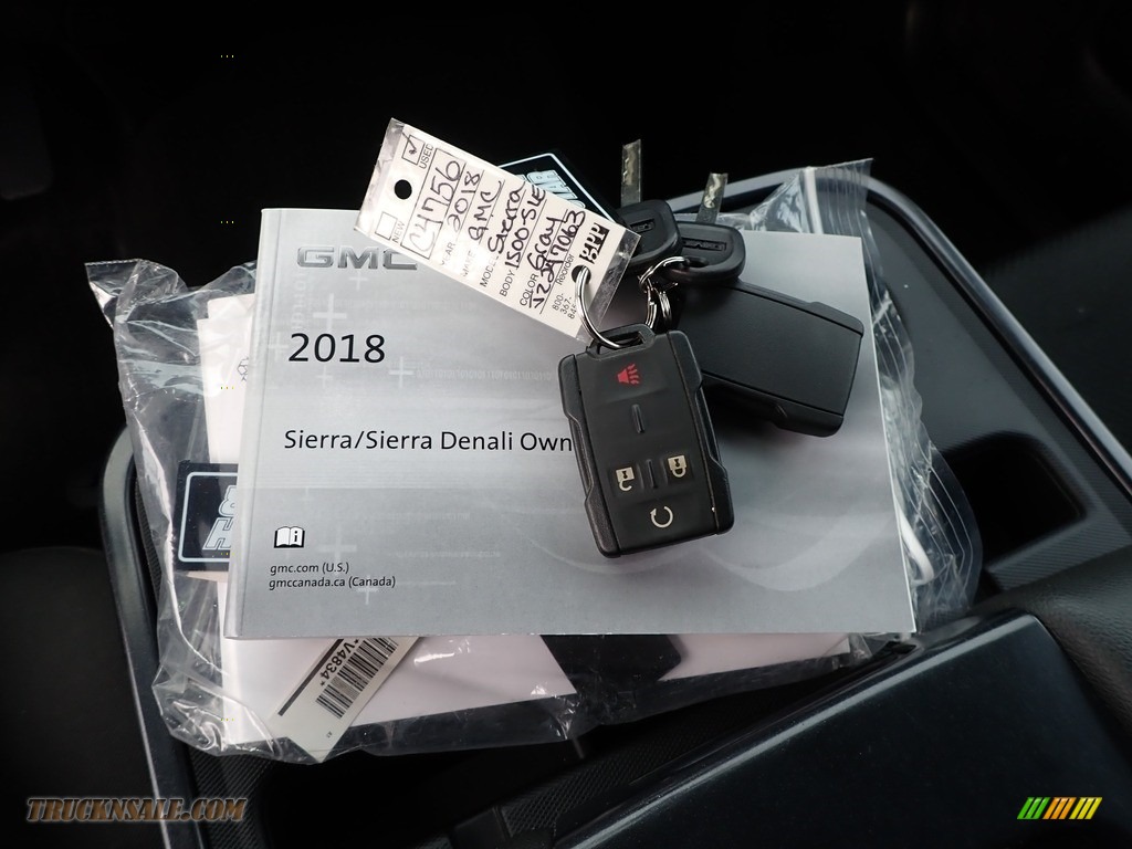 2018 Sierra 1500 SLE Double Cab 4WD - Dark Slate Metallic / Jet Black photo #30