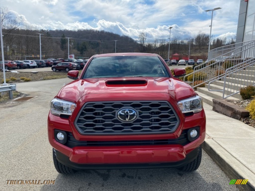 2021 Tacoma TRD Sport Double Cab 4x4 - Barcelona Red Metallic / TRD Cement/Black photo #11