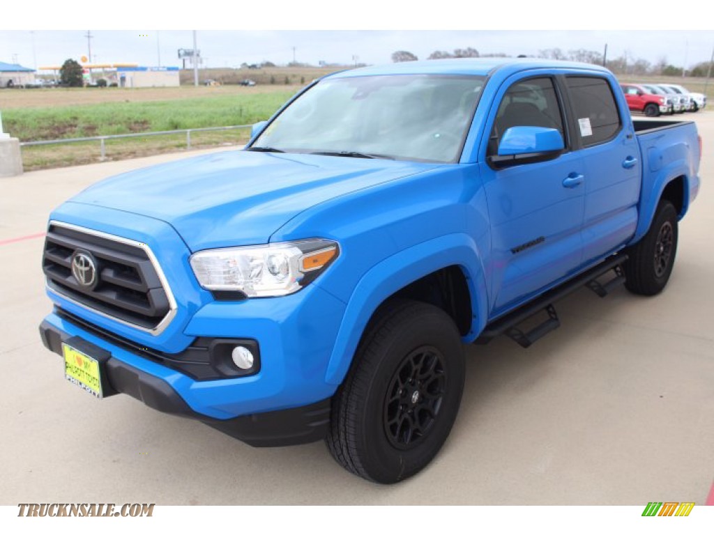 2021 Tacoma SR5 Double Cab - Voodoo Blue / Cement photo #4