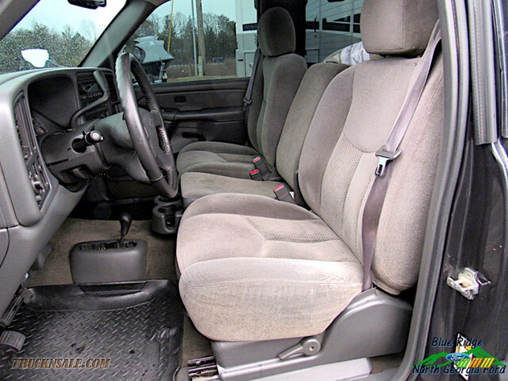 2005 Silverado 1500 LS Regular Cab 4x4 - Dark Gray Metallic / Dark Charcoal photo #11