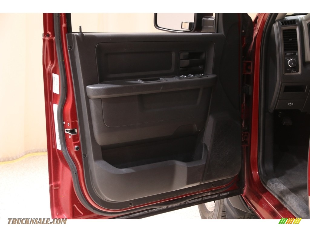 2012 Ram 1500 Express Quad Cab 4x4 - Deep Cherry Red Crystal Pearl / Dark Slate Gray/Medium Graystone photo #4