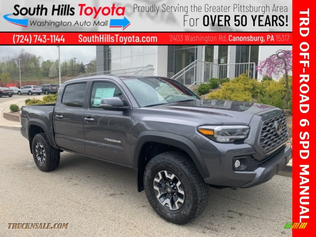 2021 Tacoma TRD Off Road Double Cab 4x4 - Magnetic Gray Metallic / Cement photo #1