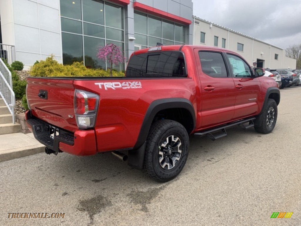 2021 Tacoma TRD Off Road Double Cab 4x4 - Barcelona Red Metallic / TRD Cement/Black photo #14
