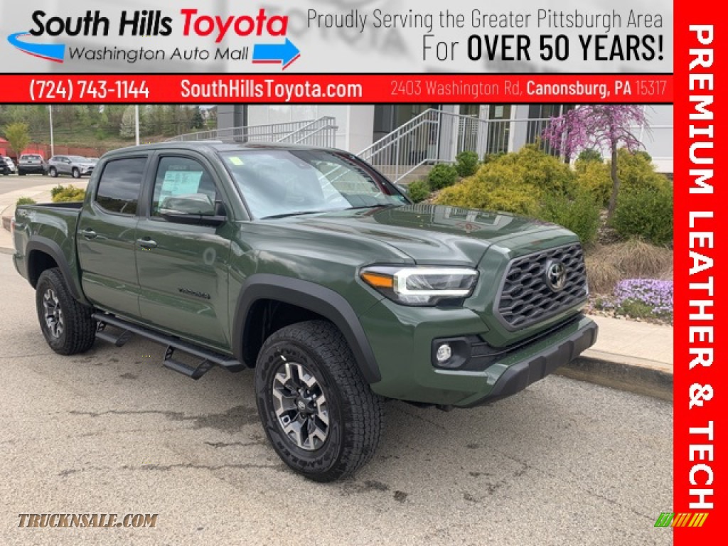 2021 Tacoma TRD Off Road Double Cab 4x4 - Army Green / Black photo #1