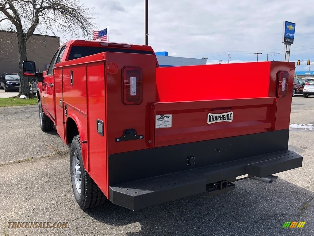 2021 Silverado 2500HD Work Truck Double Cab Utility - Red Hot / Jet Black photo #4