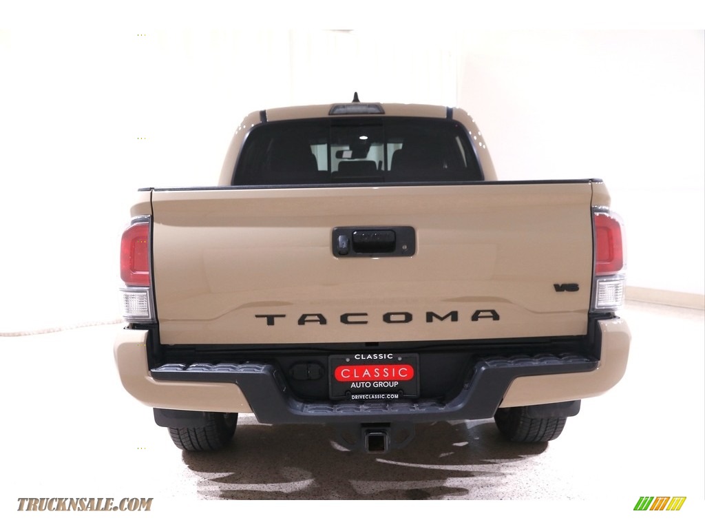 2020 Tacoma TRD Sport Double Cab 4x4 - Quicksand / TRD Cement/Black photo #16