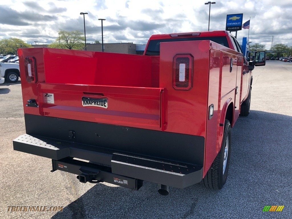 2021 Silverado 3500HD Work Truck Extended Cab 4x4 Chassis - Red Hot / Jet Black photo #3