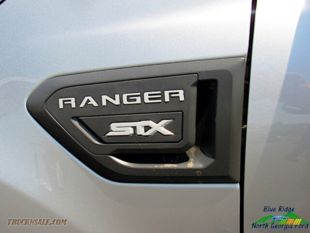 2021 Ranger STX SuperCrew 4x4 - Iconic Silver Metallic / Ebony photo #28