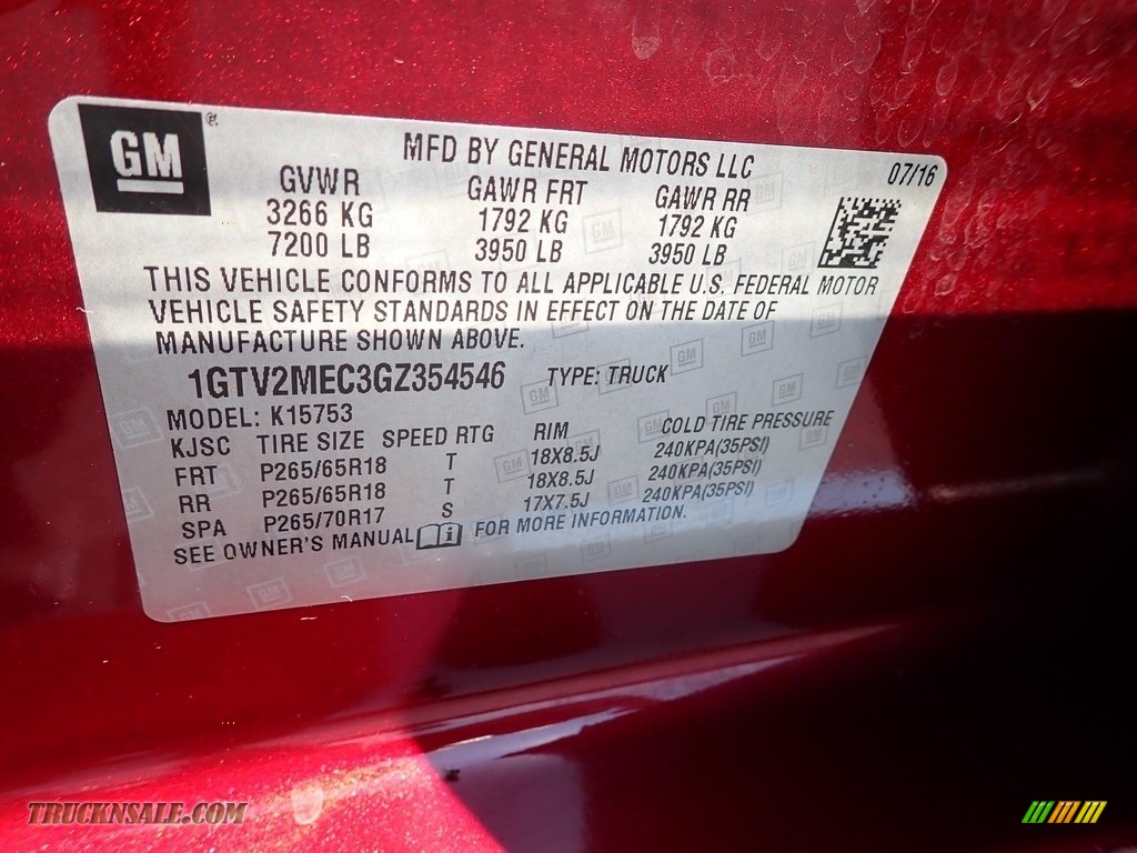 2016 Sierra 1500 SLE Double Cab 4WD - Crimson Red Tintcoat / Jet Black photo #28