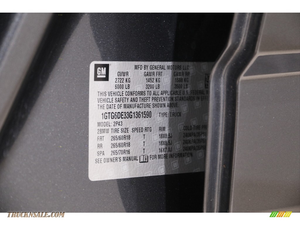 2016 Canyon SLT Crew Cab 4x4 - Cyber Gray Metallic / Jet Black photo #21