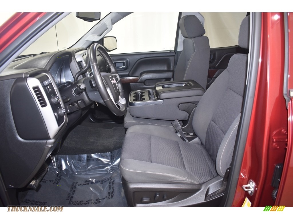 2018 Sierra 1500 SLE Double Cab 4WD - Red Quartz Tintcoat / Jet Black photo #7