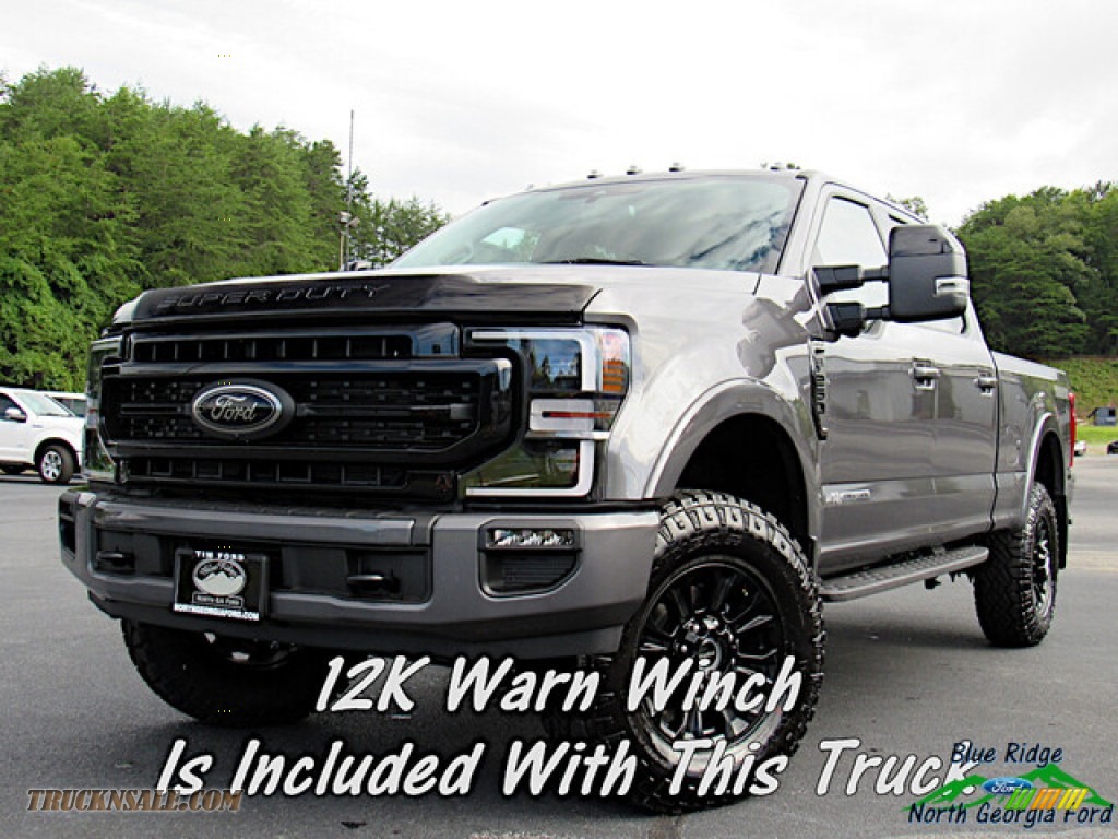 Carbonized Gray / Black Ford F250 Super Duty Lariat Crew Cab 4x4 Tremor Package