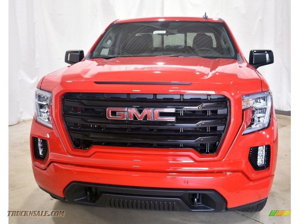 2021 Sierra 1500 Elevation Double Cab 4WD - Cardinal Red / Jet Black photo #4