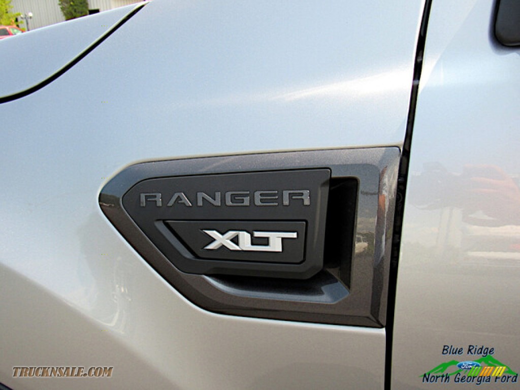2021 Ranger XLT SuperCrew 4x4 - Iconic Silver Metallic / Medium Stone photo #28