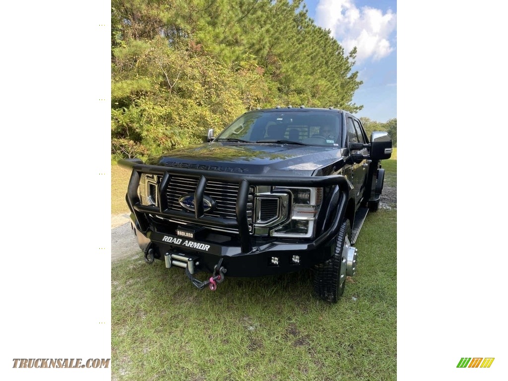 2021 F450 Super Duty King Ranch Crew Cab 4x4 Chassis - Agate Black / King Ranch Java photo #7