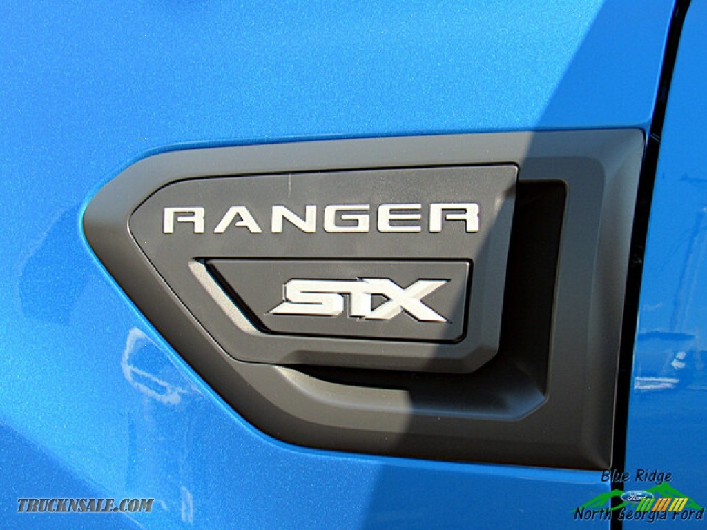 2021 Ranger STX SuperCrew 4x4 - Velocity Blue Metallic / Ebony photo #27