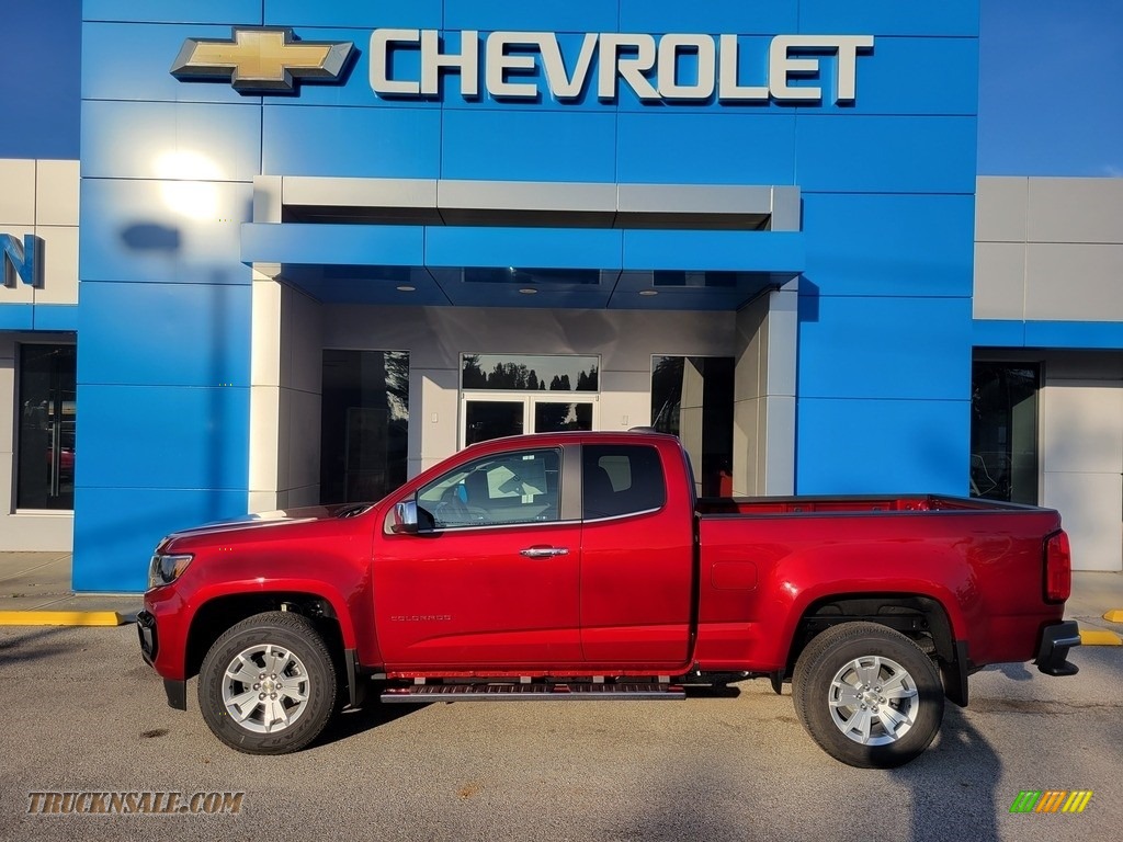 2022 Colorado LT Extended Cab - Cherry Red Tintcoat / Jet Black photo #1