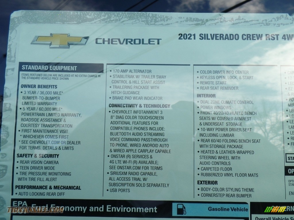 2021 Silverado 1500 RST Crew Cab 4x4 - Satin Steel Metallic / Jet Black photo #51