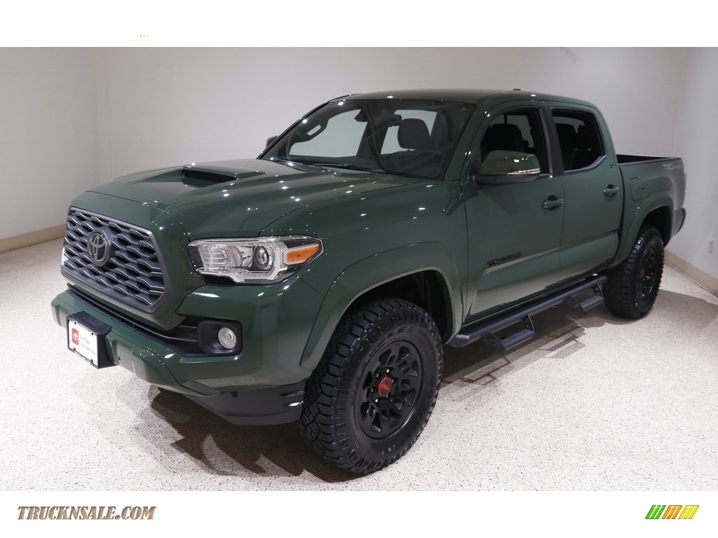 2021 Tacoma TRD Sport Double Cab - Army Green / TRD Cement/Black photo #3
