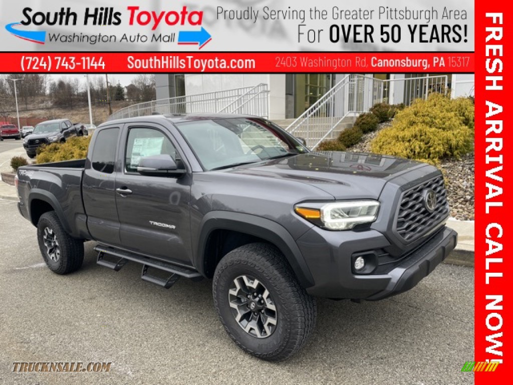 Magnetic Gray Metallic / Cement/Black Toyota Tacoma TRD Off Road Access Cab 4x4