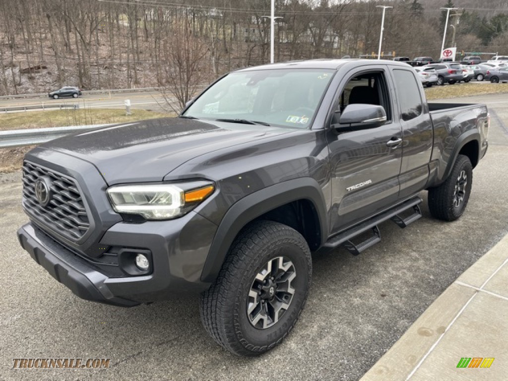 2022 Tacoma TRD Off Road Access Cab 4x4 - Magnetic Gray Metallic / Cement/Black photo #7