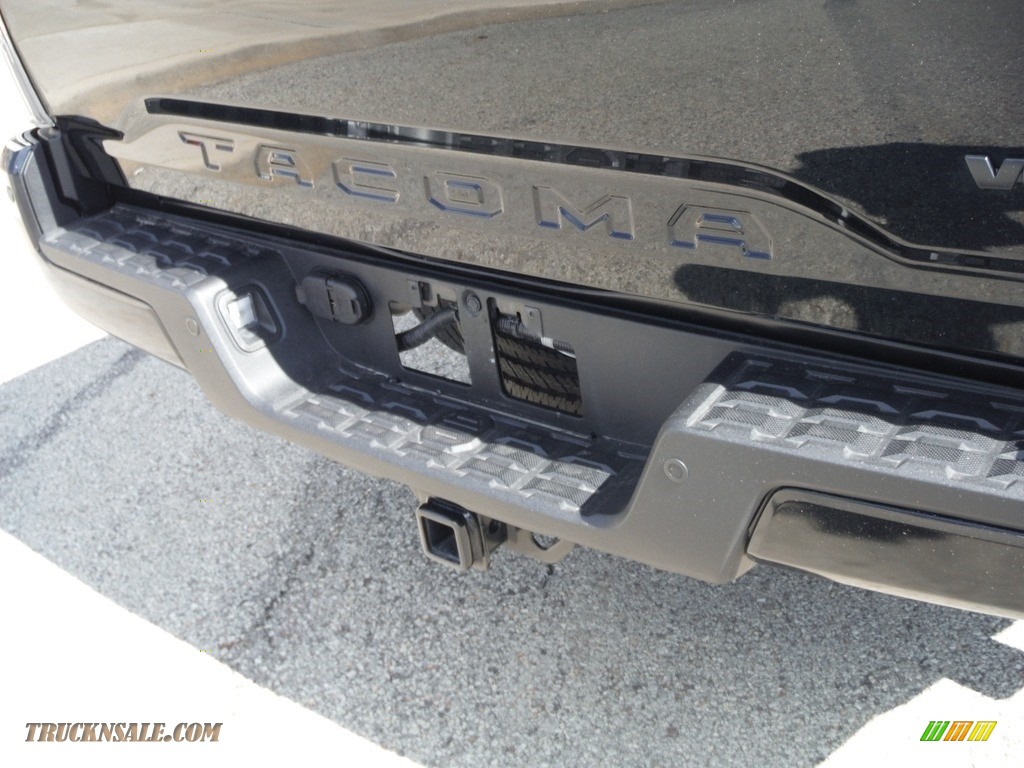 2021 Tacoma TRD Sport Double Cab 4x4 - Midnight Black Metallic / TRD Cement/Black photo #17