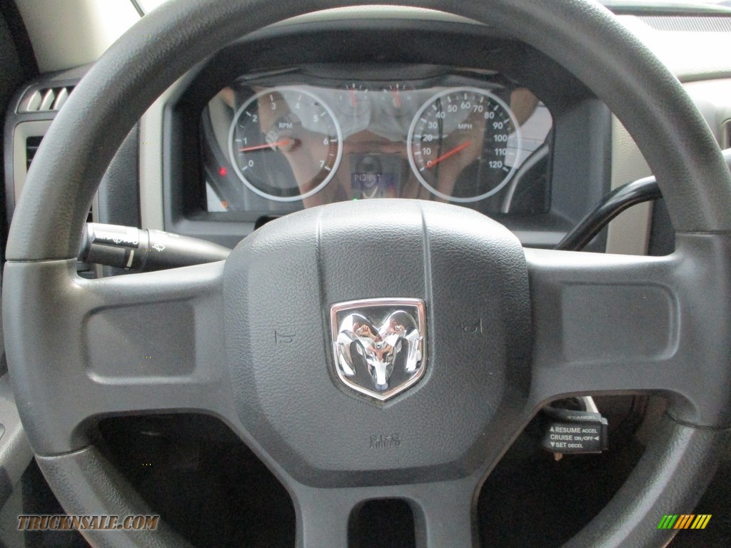 2010 Ram 1500 ST Quad Cab - Inferno Red Crystal Pearl / Dark Slate/Medium Graystone photo #12