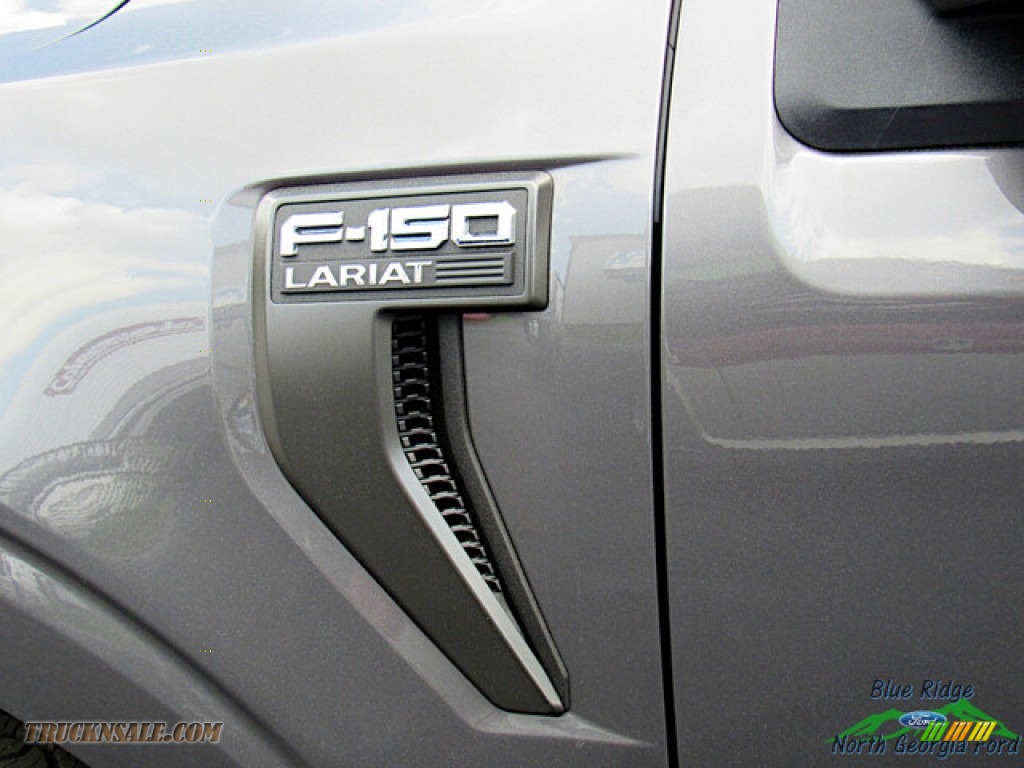 2022 F150 Lariat SuperCrew 4x4 - Carbonized Gray Metallic / Black photo #30