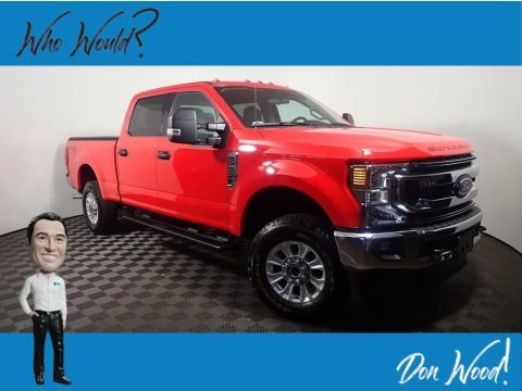Race Red 2021 Ford F250 Super Duty XLT Crew Cab 4x4