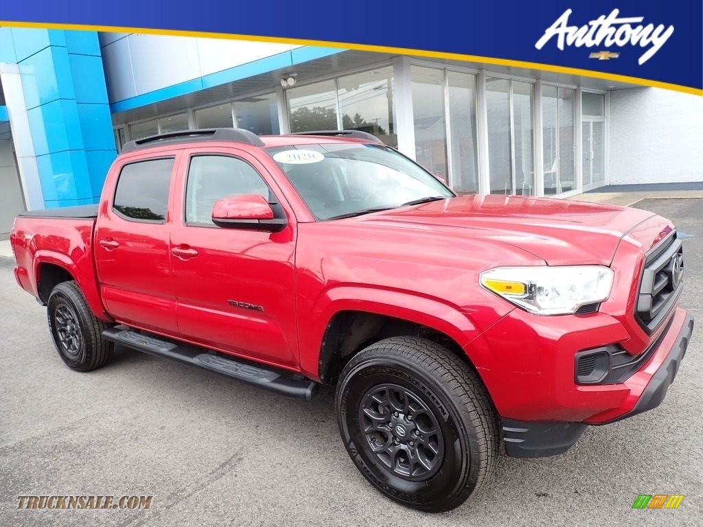 Barcelona Red Metallic / TRD Cement/Black Toyota Tacoma TRD Sport Double Cab 4x4
