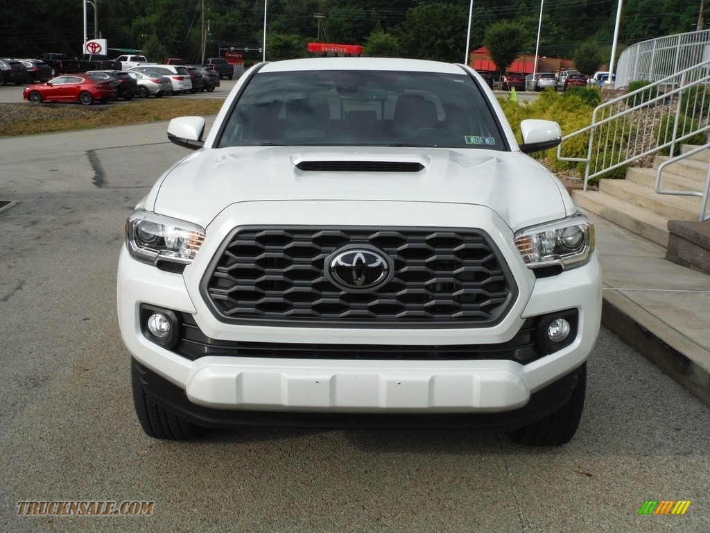 2021 Tacoma TRD Sport Double Cab 4x4 - Wind Chill Pearl / TRD Cement/Black photo #11