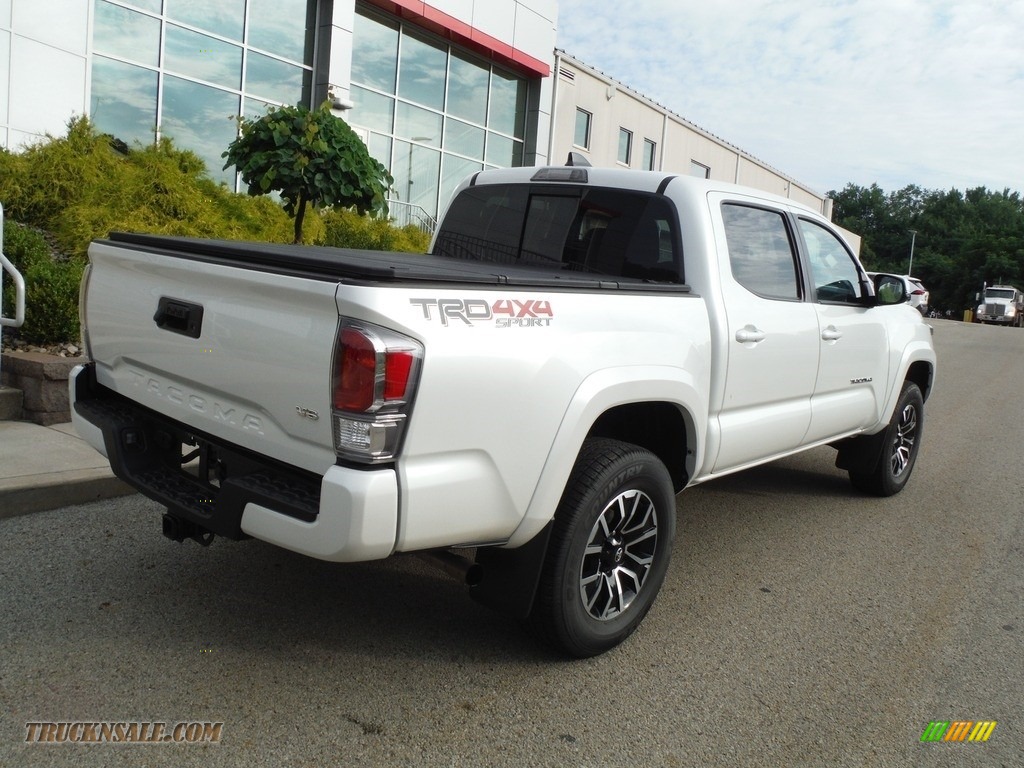 2021 Tacoma TRD Sport Double Cab 4x4 - Wind Chill Pearl / TRD Cement/Black photo #20