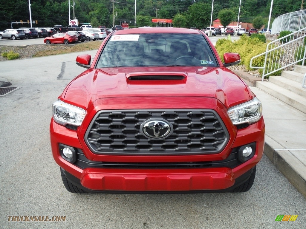 2020 Tacoma TRD Sport Double Cab 4x4 - Barcelona Red Metallic / TRD Cement/Black photo #14