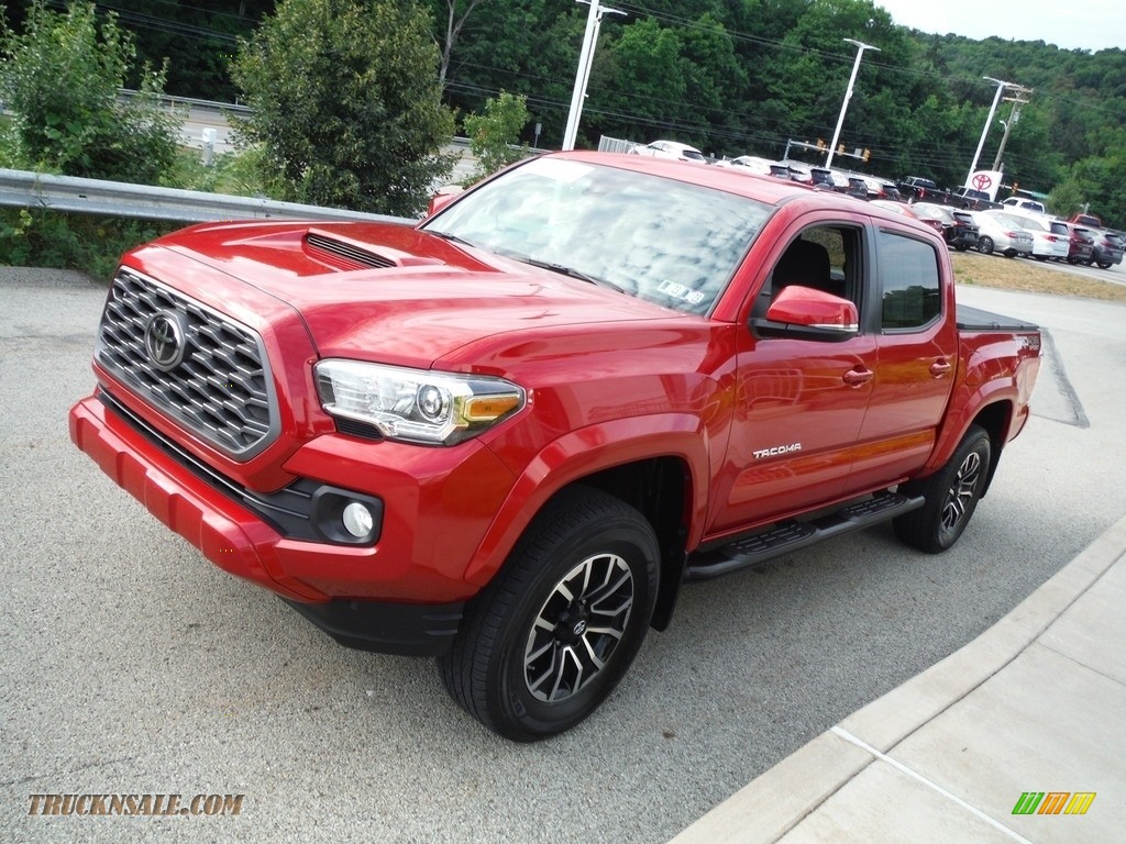 2020 Tacoma TRD Sport Double Cab 4x4 - Barcelona Red Metallic / TRD Cement/Black photo #15